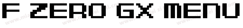 F Zero GX Menu Font字体转换